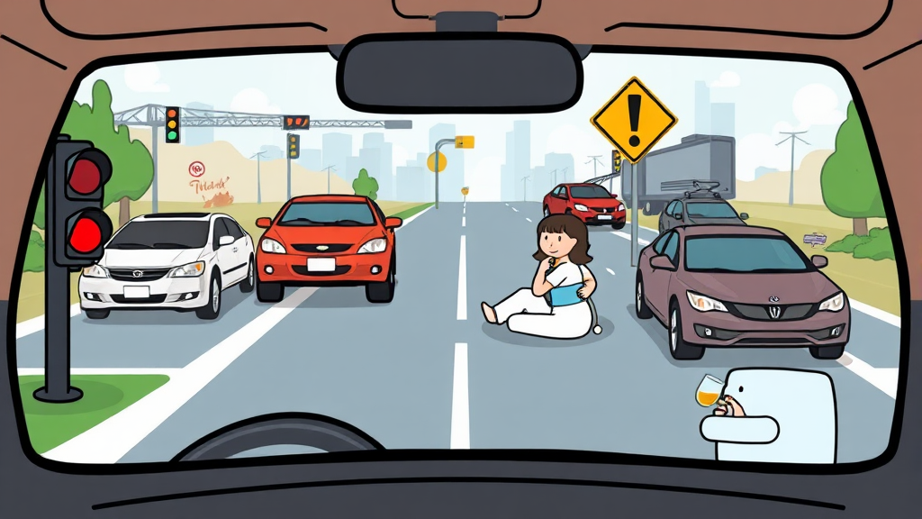 12대 중과실 사고의 주요 유형 (cartoon 스타일)