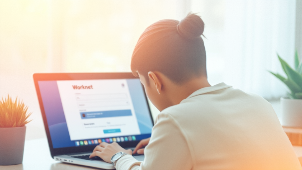 워크넷 구직등록, 따라하기 (watercolor 스타일)