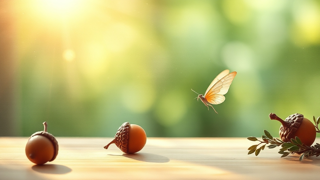 도토리, 어떤 효능이 있을까? (watercolor 스타일)