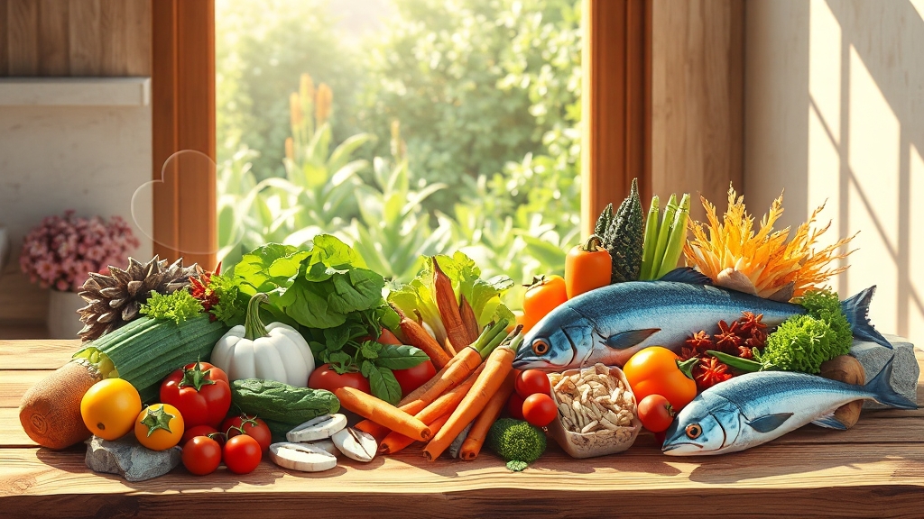 저염식 식단, 이렇게 구성하세요! (illustration 스타일)