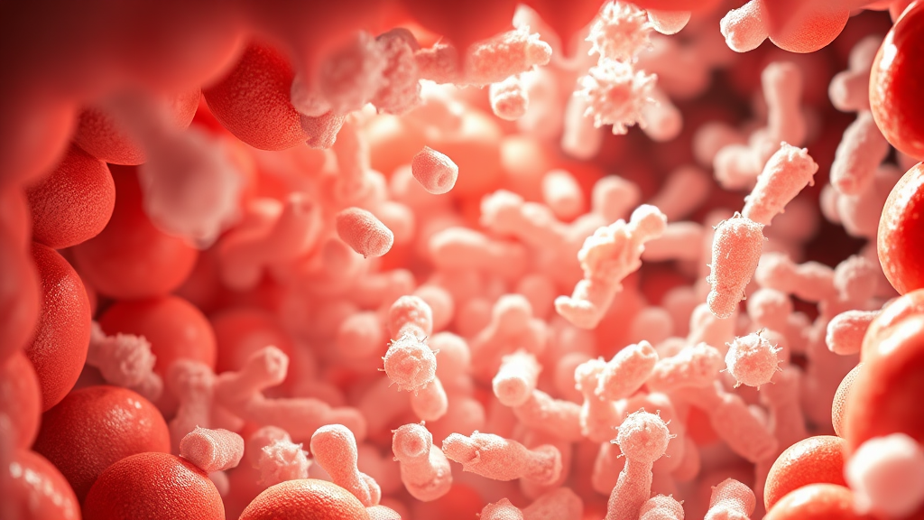 유산균 종류와 효과 (realistic 스타일)