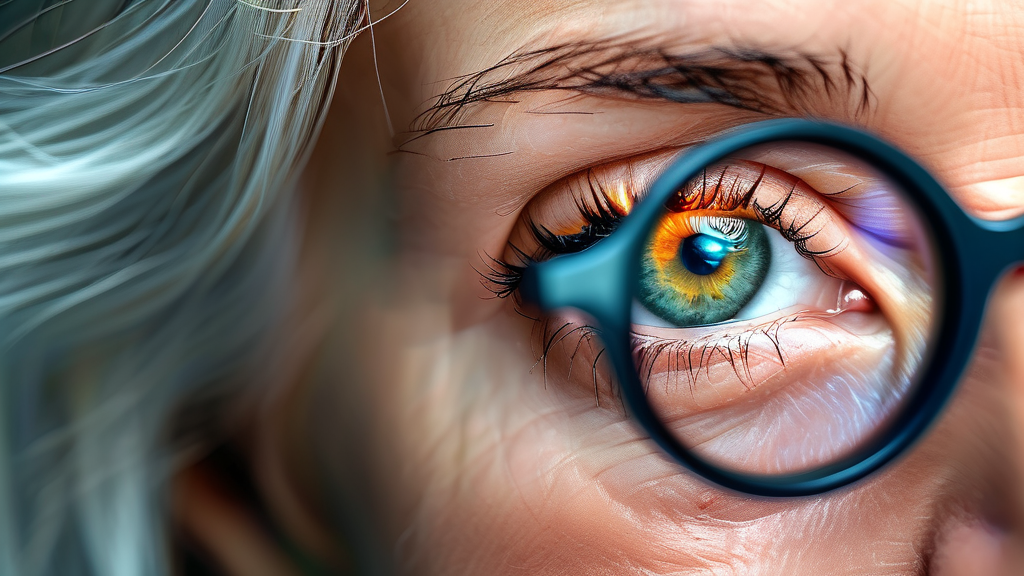 황반변성 예방 및 관리를 위한 생활 습관 (realistic 스타일)