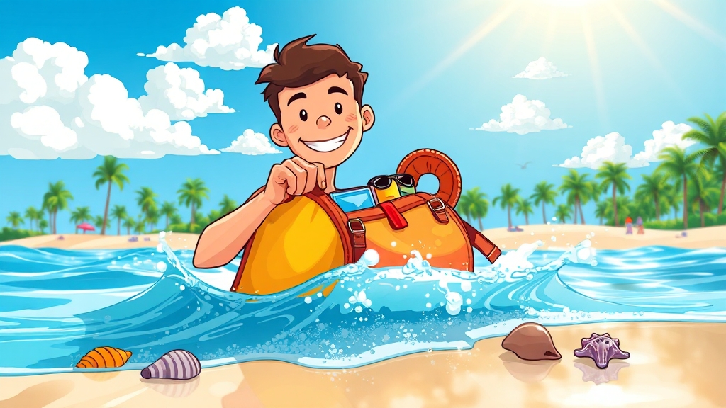 선택 준비물: 더욱 즐거운 물놀이를 위해 (cartoon 스타일)