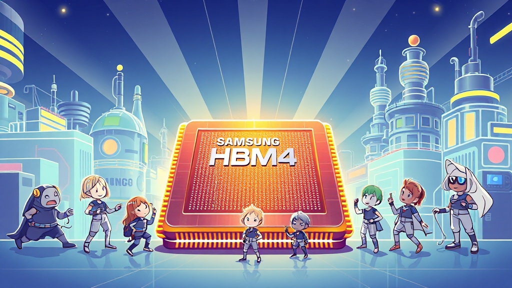 HBM 시장, 삼성전자의 미래는? (cartoon 스타일)