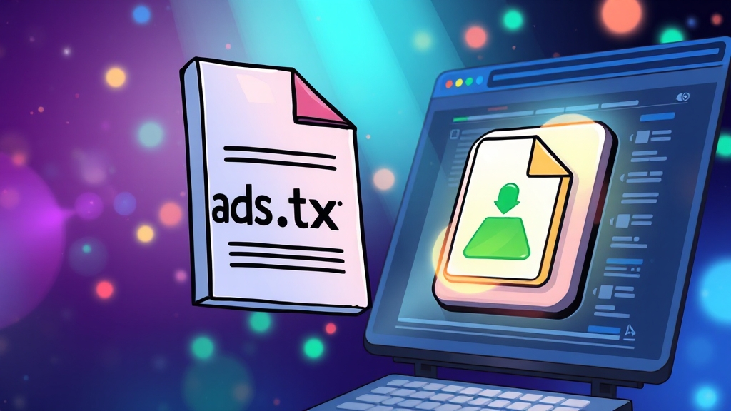 ads.txt 파일, 수익 보호 필수템 (cartoon 스타일)
