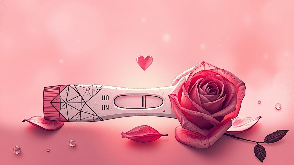 임신 초기 증상 확인 (illustration 스타일)