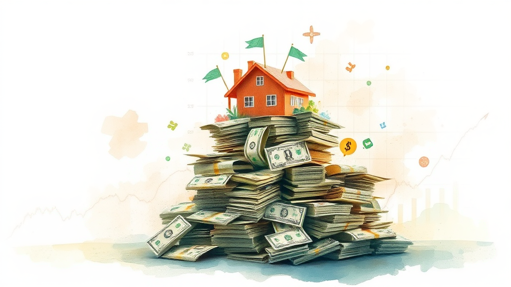 세금 계산 방식의 차이점 (watercolor 스타일)