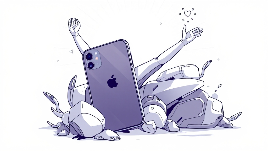 아이폰17 자급제폰 구매 이유 및 고려사항 (illustration 스타일)