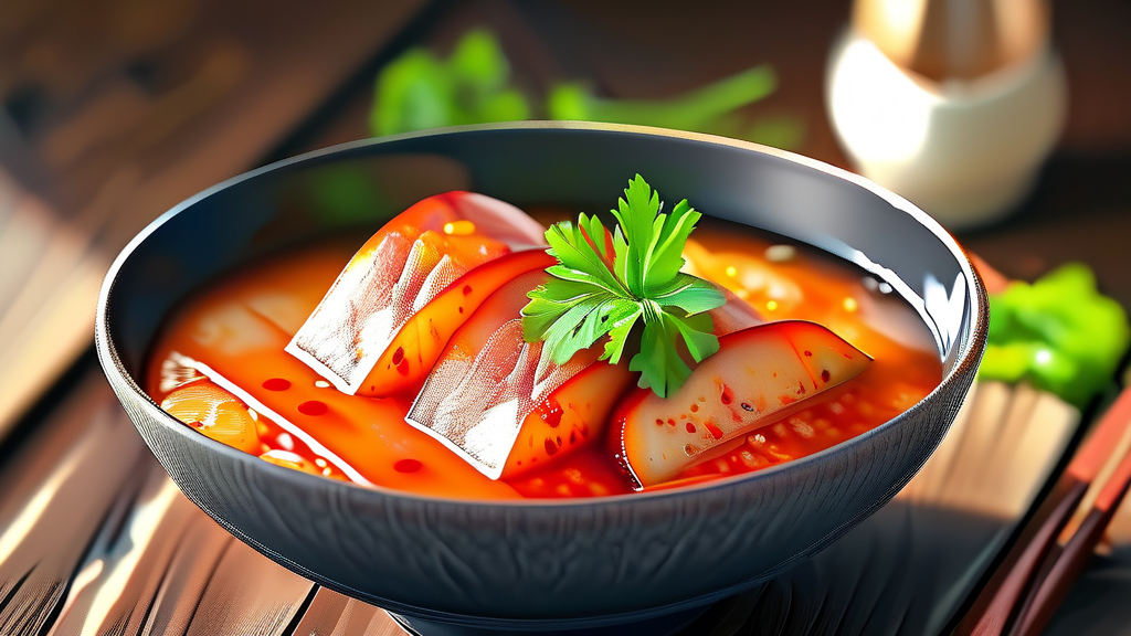 나에게 맞는 최고의 해장 음식 찾기: 종류별 효능 비교 (realistic 스타일)