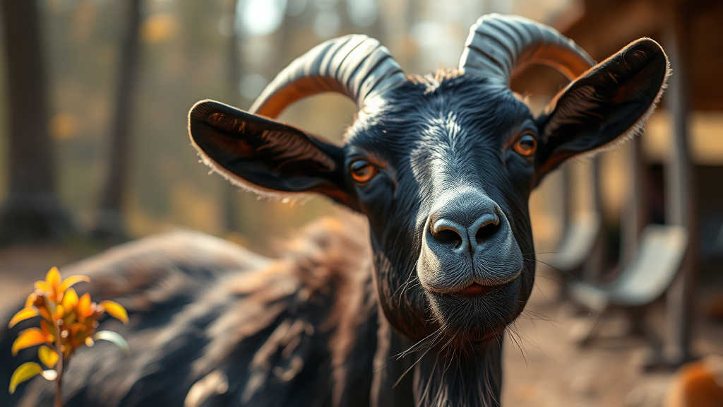 흑염소 진액, 왜 찾을까? (realistic 스타일)