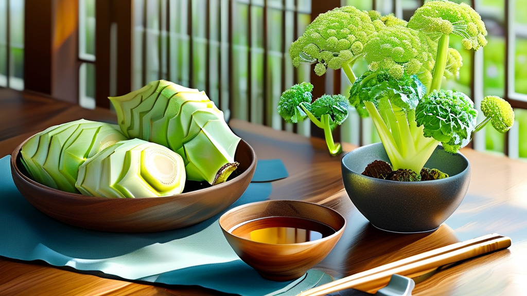 두릅, 맛있게 즐기는 다양한 섭취 방법 (realistic 스타일)