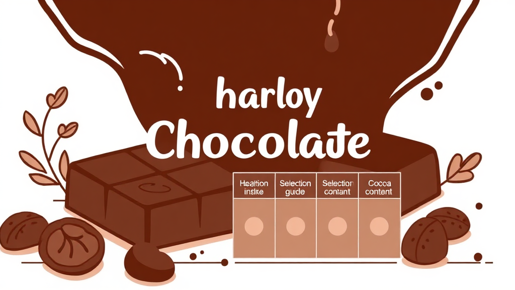 다크초콜릿, 얼마나 먹어야 좋을까? 적정 섭취량과 선택 가이드 (illustration 스타일)