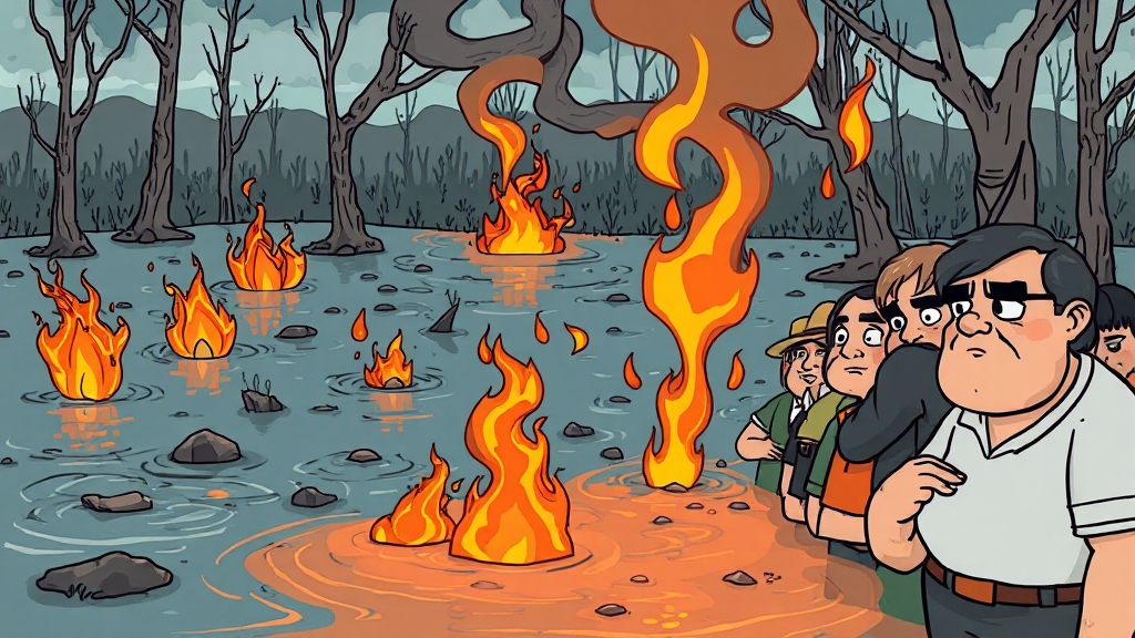 스태그플레이션 뜻 (cartoon 스타일)