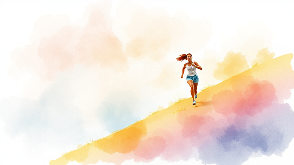 체력 및 활력 자가진단 (watercolor 스타일)