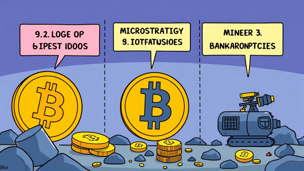 마이클 버리의 경고: 단계별 붕괴 시나리오 (cartoon 스타일)