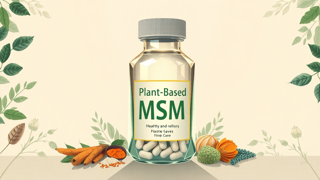 좋은 MSM 제품, 어떻게 고를까요? (illustration 스타일)