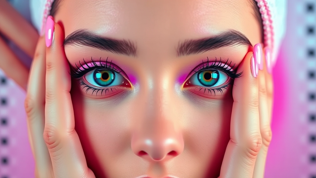 아이크림, 마사지 효과를 UP! (popart 스타일)