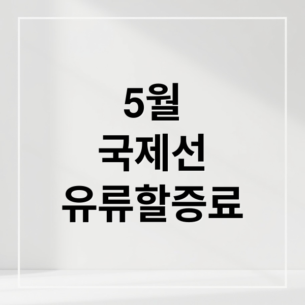 5월
국제선
유류할증료 (5월 대한항공 국제선 유류할증료 33단계)