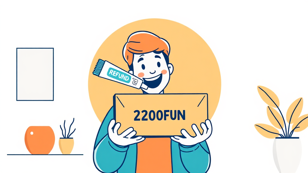 간단한 환불 신청 절차 (illustration 스타일)