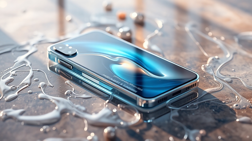 리퀴드 글래스 디자인 (realistic 스타일)