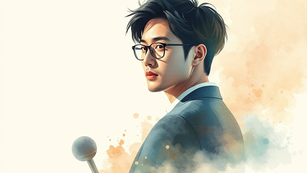 주요 등장인물 및 출연진 (watercolor 스타일)