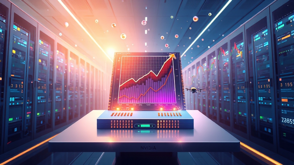 미국 증시 급등과 엔비디아 투자 전략 (illustration 스타일)