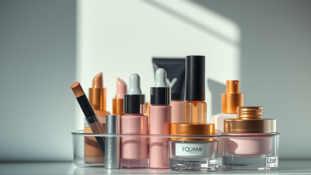 화장품 보관, 이렇게 하세요! (realistic 스타일)