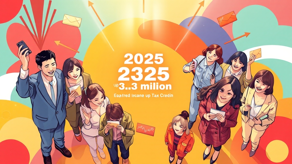 2025년 근로장려금, 핵심은? (illustration 스타일)