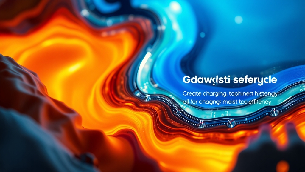 배터리 성능 및 사용 시간 (realistic 스타일)