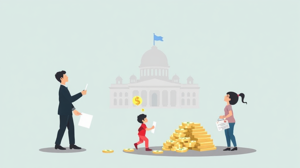 정부는 어떻게 양육비를 회수하나요? (illustration 스타일)