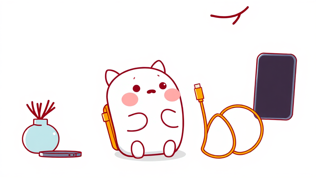 특별한 디자인, 눈길 사로잡는 충전기 (cartoon 스타일)