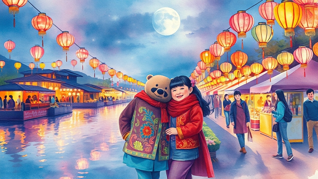 축제 개요 및 특징 (watercolor 스타일)