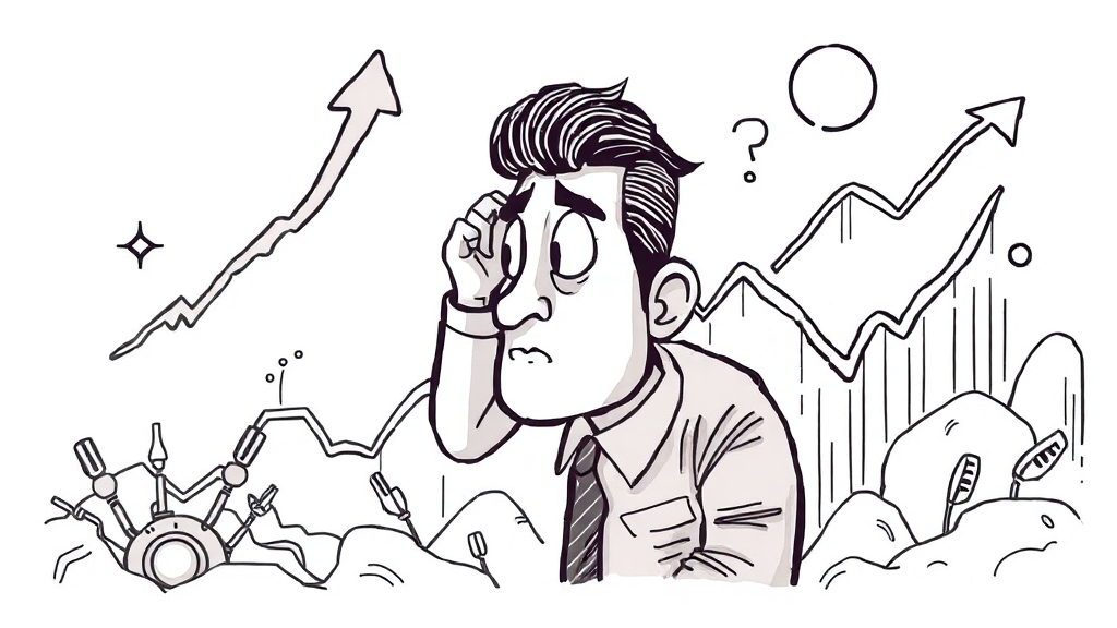 주가, 오를까 내릴까? (illustration 스타일)