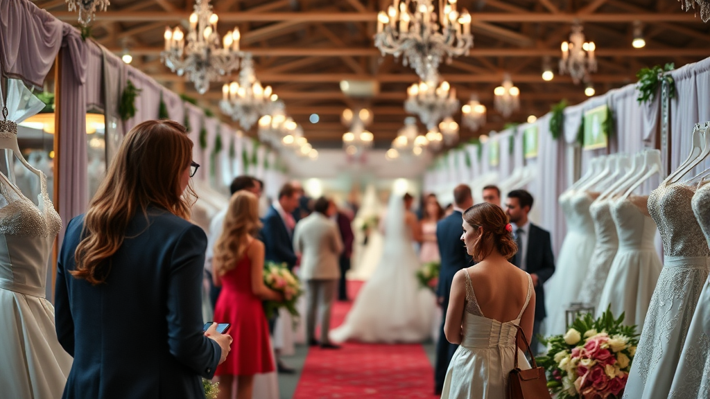 웨딩박람회 후기: 실제 경험담으로 알아보는 장단점 (realistic 스타일)