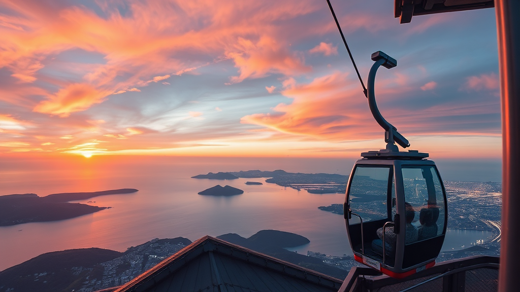 목포 해상케이블카 방문 후기 및 팁 (realistic 스타일)