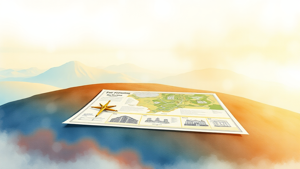 토지이용계획확인원이란? (watercolor 스타일)