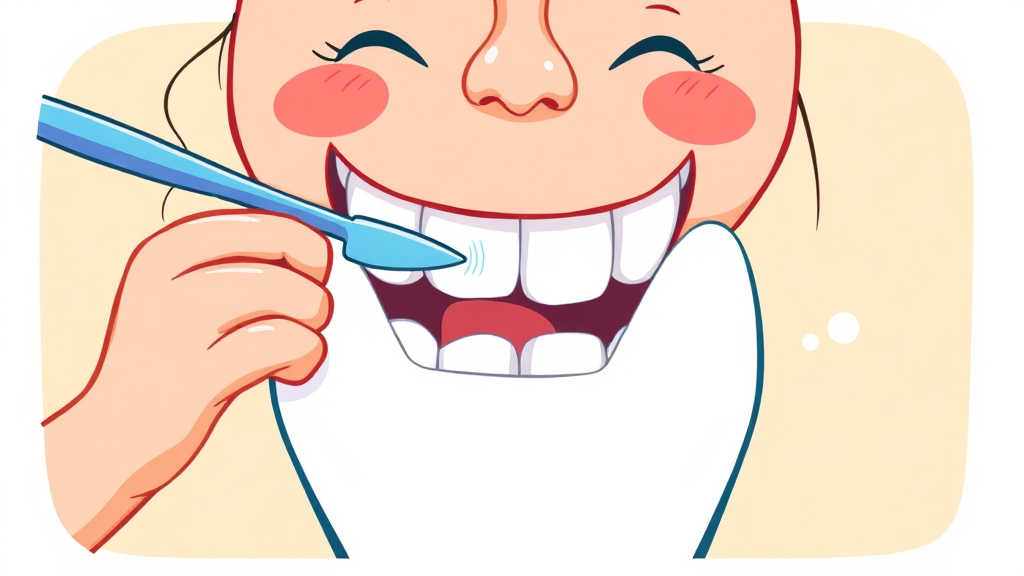 스케일링 후 관리법 (illustration 스타일)