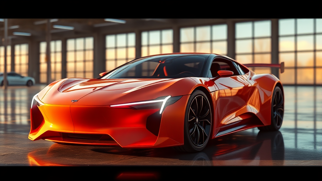 엔비디아 드라이브 하이페리온 도입으로 AI 기술 내재화 (realistic 스타일)