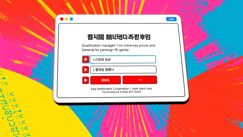 고용보험 관련 업무, 이렇게 처리해요 (popart 스타일)