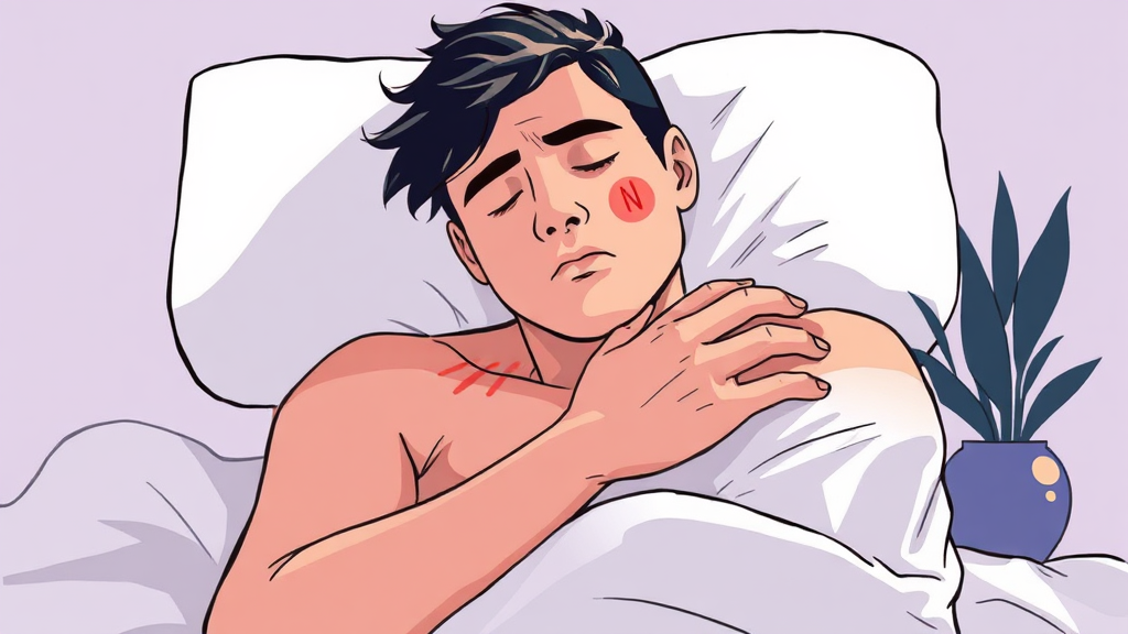 통증이 지속될 때, 전문가의 도움이 필요한 경우 (illustration 스타일)