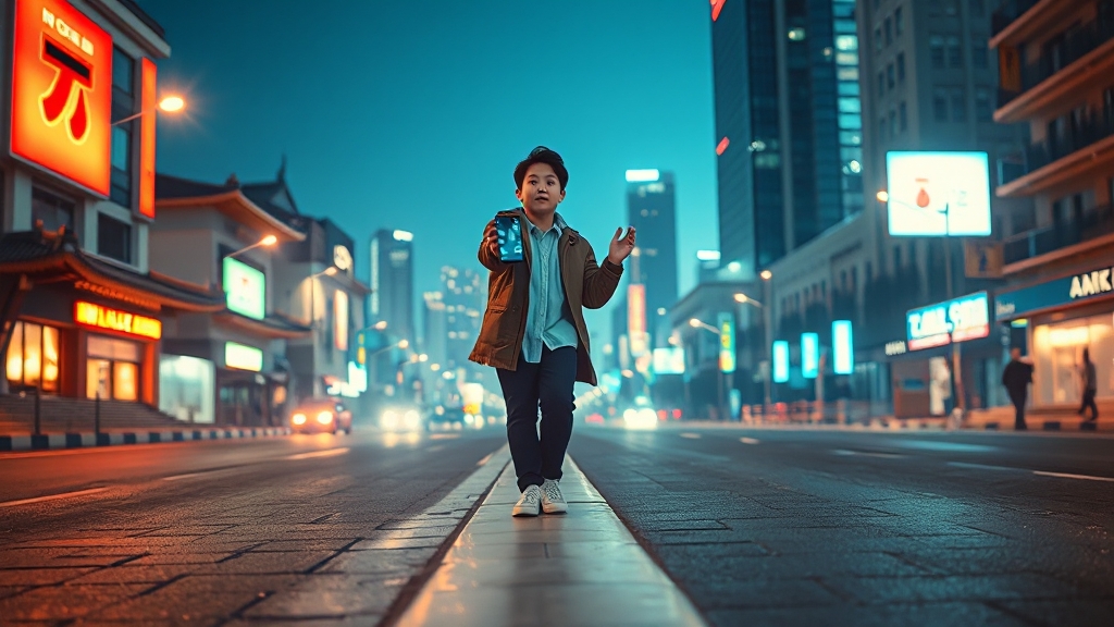 북한 시각으로 본 한국의 모습 (realistic 스타일)