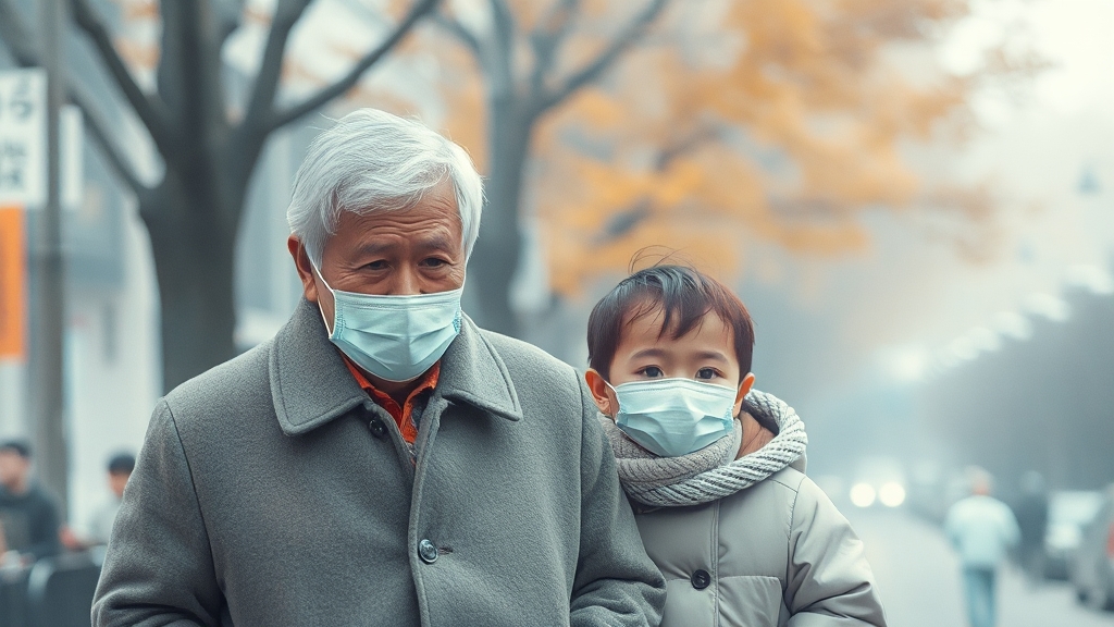 서울 날씨 관련 건강 유의사항 (watercolor 스타일)