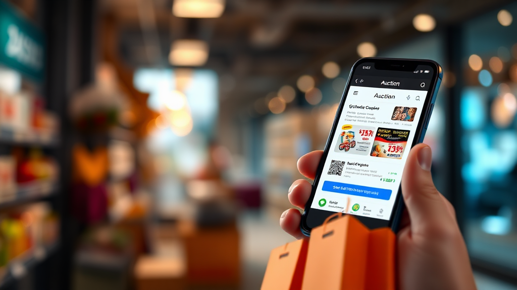 옥션 이용 꿀팁 (realistic 스타일)