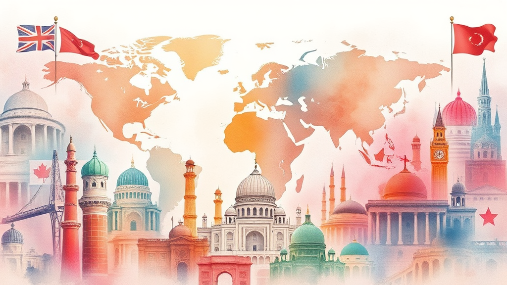 주요 뉴스 한눈에 보기 (watercolor 스타일)