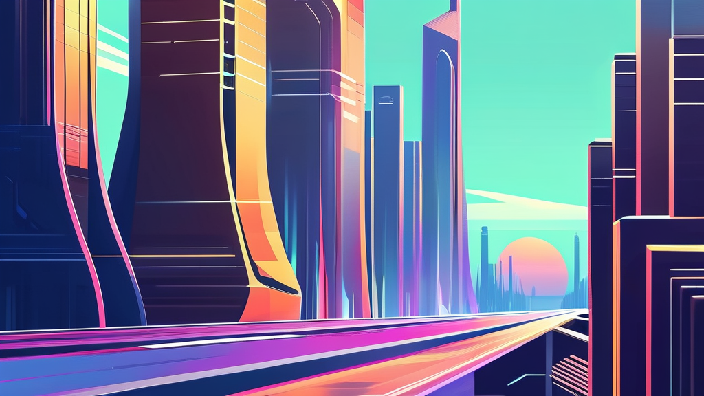 미세 공정 혁신과 관련 기업 성장 (illustration 스타일)