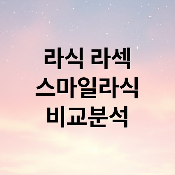라식 라섹
스마일라식
비교분석 (라식 라섹 추천)