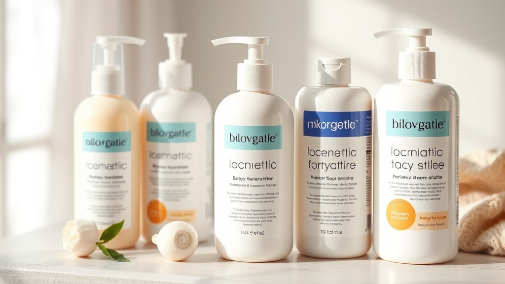 엄마 아빠의 고민: 어떤 아토피 로션/크림을 선택해야 할까? (realistic 스타일)