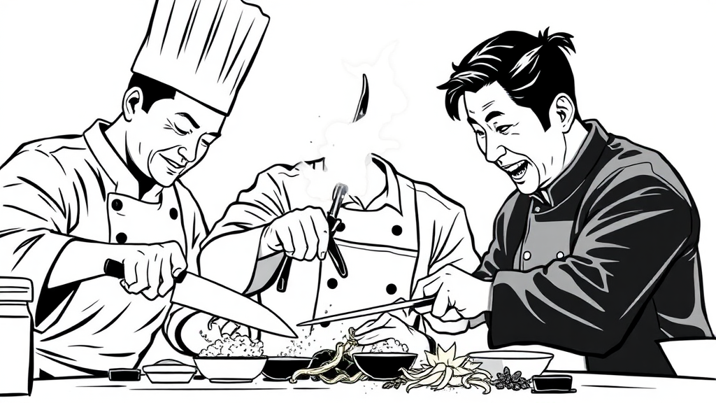 흑백요리사2 출연진 정보 (illustration 스타일)