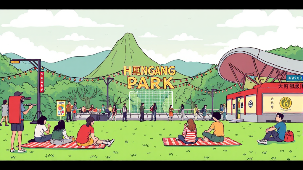 공연 장소 및 교통 정보 (illustration 스타일)