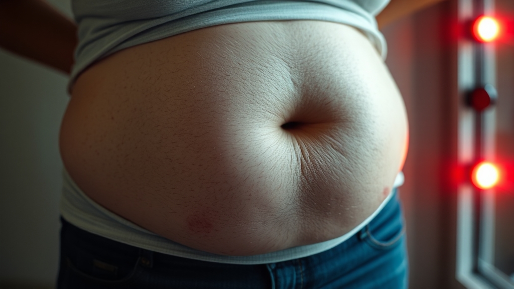 대사증후군 주요 증상 (realistic 스타일)